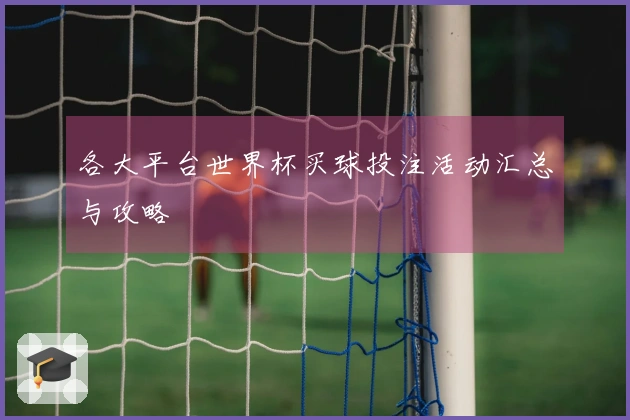 各大平台世界杯买球投注活动汇总与攻略